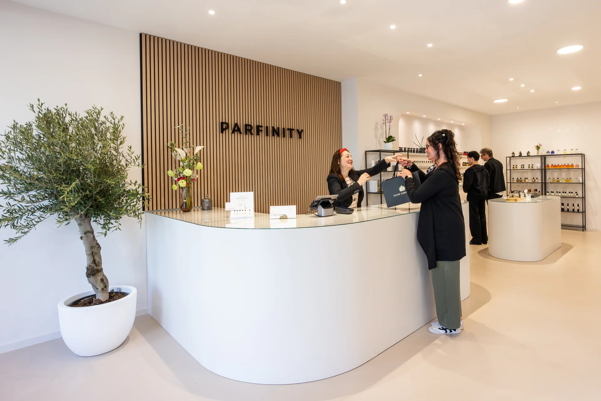 The front desk at Parfinity in Kiel